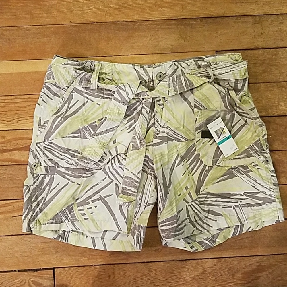 Calvin Klein Jungle Green Gray White Shorts